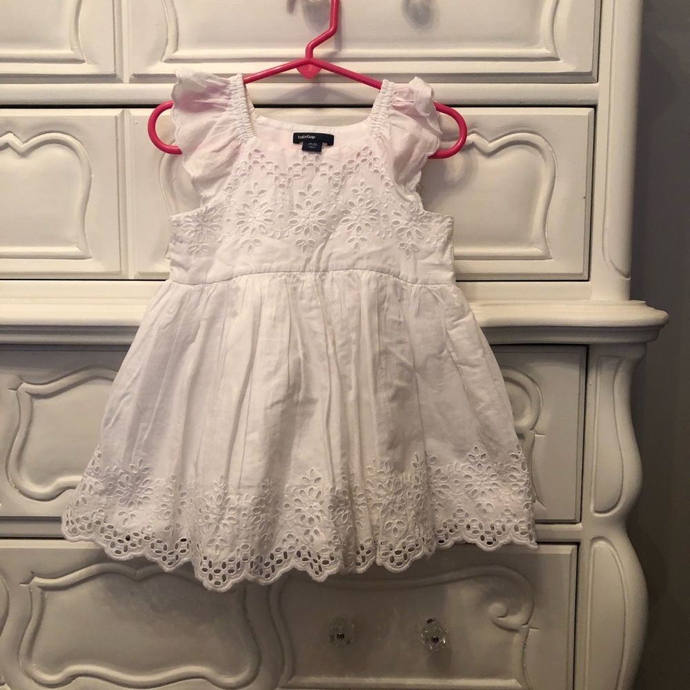 White eyelet dress